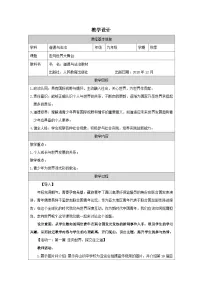 初中政治 (道德与法治)人教版（2024）九年级下册走向世界的大舞台表格教案设计