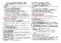 九年级下册第一单元 我们共同的世界基础知识填空学案（教师版） -2026年中考道德与法治一轮复习