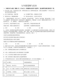 天津市南开区美达菲学校2025-2026学年九年级上学期第二次月考道德与法治试卷