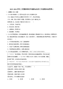 2025-2026学年上学期深圳初中道德与法治八年级期末典型卷1