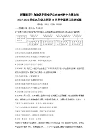 2025-2026学年新疆维吾尔自治区伊犁哈萨克自治州伊宁市属各校九年级上学期11月期中道德与法治试卷（学生版）