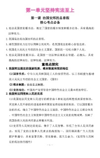 期末复习知识点总结-2025-2026学年统编版道德与法治八年级下册