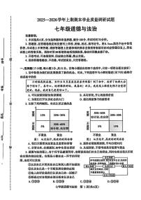 济源市 2025 年～2026 年上学期七年级道德与法治期末试卷