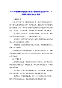 人教版（2024）八年级下册（2024）党领导人民制定宪法教案