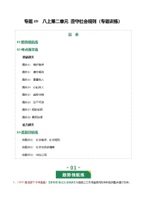 2026年中考道德与法治一轮复习讲练测专题09 遵守社会规则（专题训练）（全国通用）（解析版）含答案