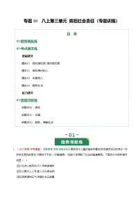 2026年中考道德与法治一轮复习讲练测专题10 勇担社会责任（专题训练）（全国通用）（原卷版）无答案