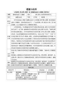 人教版（2024）七年级下册（2024）影响深远的人文精神教案设计