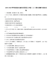 2025-2026学年陕西省安康市汉阴县九年级（上）期末道德与法治试卷-自定义类型
