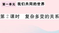 政治思品九年级下册（道德与法治）第一单元 我们共同的世界第一课 同住地球村复杂多变的关系习题课件ppt