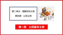 初中政治思品人教部编版八年级下册（道德与法治）公民基本义务课文内容ppt课件