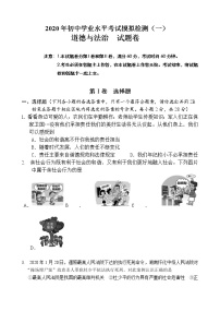 广西河池市大化县2020年九年级下学期道德与法治模拟测试一（含答案）