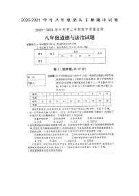 山东烟台长岛中学2020-2021学年八年级道法下册期中试卷（Word图片版 无答案）