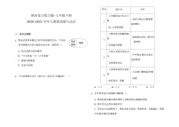 统编版2020-2021学年道德与法治七年级下册期末复习练习题  （含答案）