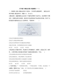 2020-2021学年部编版道德与法治八年级下册综合复习检测卷（含答案）（一）