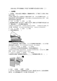 期末复习训练（二）-2020-2021学年部编版道德与法治八年级下册（word版 含答案）