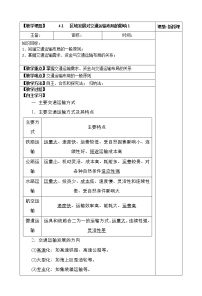 地理必修 第二册第二节 交通运输布局对区域发展的影响第一课时教学设计