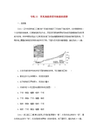 高考地理一轮复习专练20常见地貌类型和地貌的观察含解析