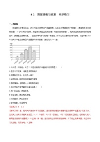 高中地理人教版 (2019)选择性必修3 资源、环境与国家安全第二节 国家战略与政策随堂练习题