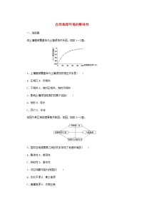 高中地理中图版 (2019)选择性必修1 自然地理基础第一节 自然地理环境的整体性课后测评