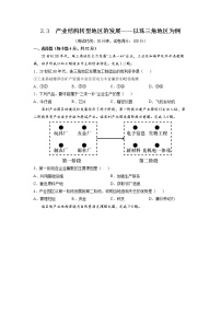 高中鲁教版 (2019)第三节 产业结构转型地区的发展——以珠三角地区为例课后测评