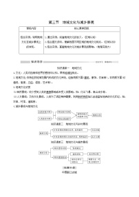 高中地理人教版 (2019)必修 第二册第三节 地域文化与城乡景观学案