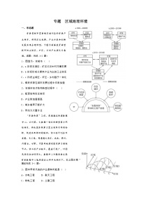 高考地理专题复习：区域地理环境 练习