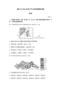 2021湛江高三上学期11月调研测试地理试题含答案