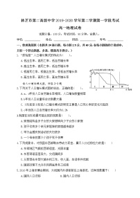 2020西藏自治区林芝市二中高一下学期第一学段考试地理试题含答案
