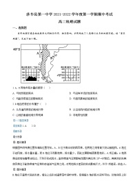 2022喀什地区莎车县一中高二上学期期中考试地理试题含解析