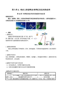 【备战2023高考】地理总复习——第22讲《地理信息技术在防灾减灾中的应用》讲义（新教材新高考）