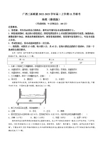 2022-2023学年广西三新联盟高二上学期11月联考地理试题（word版）