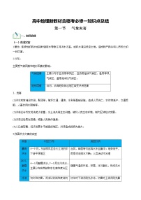 第六单元  自然灾害（必备知识点）-高中地理学业水平考试必备考点归纳与测试（人教版）