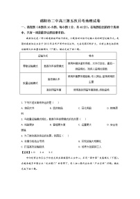 邵阳市第二中学2023届高三上学期第五次月考地理试卷