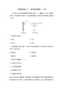 2023届高考地理二轮复习专题强化练地球运动规律(一)含答案