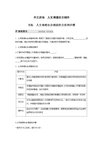 鲁教版 (2019)必修 第二册单元活动 人文地理社会调查学案