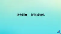 2023新教材高考地理二轮专题复习 微专题6 新型城镇化课件