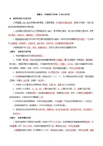 01 考前速背【必修一】核心知识点——2023年高中学业水平合格性考试地理专项复习（上海专用）