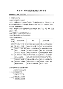 2023年高考地理一轮复习(新人教版) 第4部分 第2章 课时79 海洋空间资源开发与国家安全 (含详解)