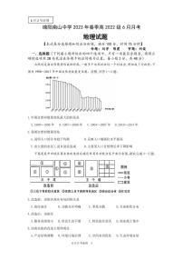 2023绵阳南山中学高一下学期6月月考试题地理PDF版含答案（可编辑）