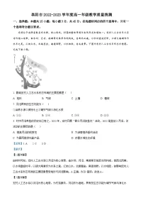 安徽省阜阳市2022-2023学年高一地理下学期期末试题(Word版附解析)