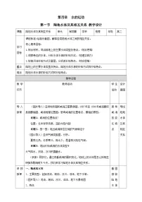 选择性必修1 自然地理基础第一节 陆地水体及其相互关系精品教案
