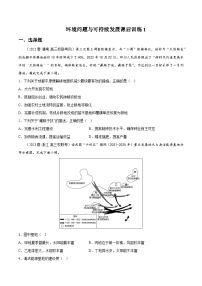 高中地理人教版 (2019)必修 第二册第一节 人类面临的主要环境问题精品练习题