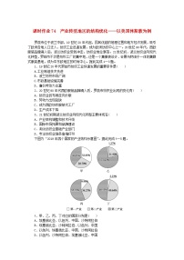 2024版新教材高考地理全程一轮总复习课时作业74产业转型地区的结构优化__以美国休斯敦为例湘教版