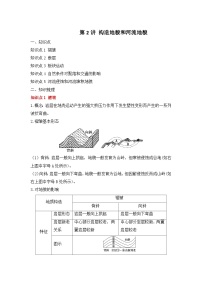 专题六 地表形态的塑造 第2讲 构造地貌和河流地貌（讲义） 高考地理一轮复习