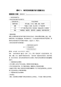 （人教版）新高考地理一轮复习课时精品学案 第4部分　第2章　课时73　海洋空间资源开发与国家安全（含解析）