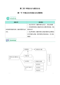 高中人教版 (2019)第一节 环境安全对国家安全的影响精品复习练习题