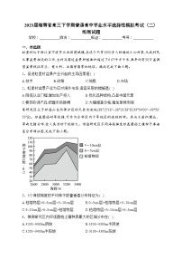 2023届海南省高三下学期普通高中学业水平选择性模拟考试（二）地理试题(含答案)