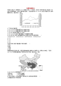 适用于老高考旧教材2024版高考地理二轮复习素养升级练专题7农业区位与区域农业发展（附解析）