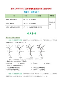 专题08 城镇与乡村-备战2024年地理高考之五年真题汇编（浙江专用）