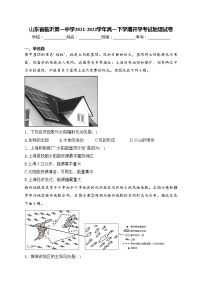 山东省临沂第一中学2021-2022学年高一下学期开学考试地理试卷(含答案)